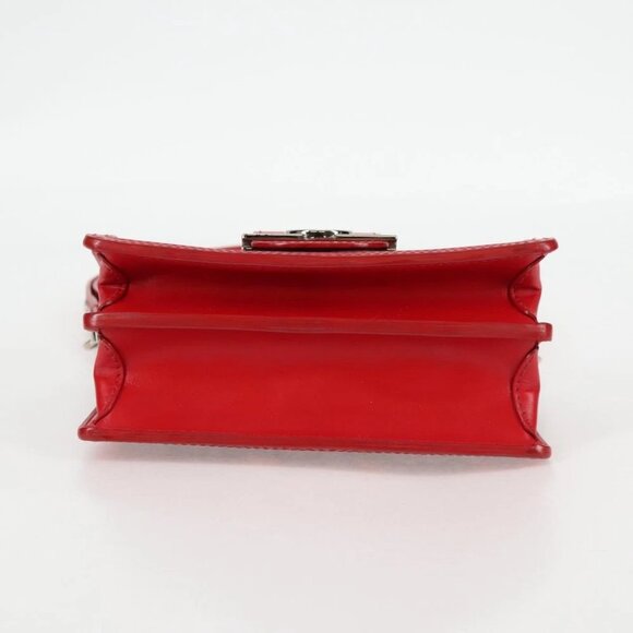 LOUIS VUITTON Monogram Lace Dauphine Mini Shoulder Bag Red M20359 Auth 127494M - Picture 6 of 14